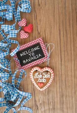 Rustic background for Oktoberfest Stock Photos