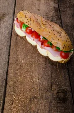 Rustic baguette Foto stock