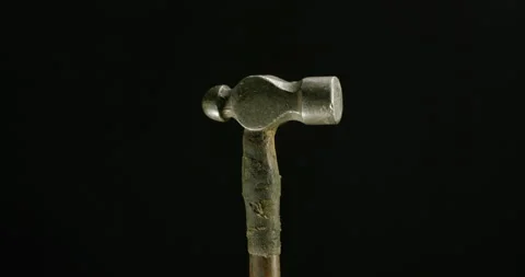 Rustic ball pein hammer tool Stock Footage 170201665