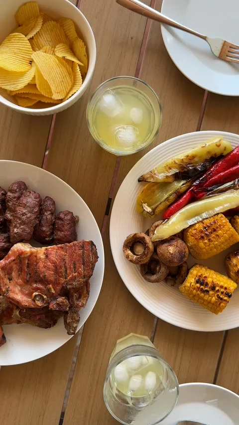 Rustic Barbecue Feast Stock Footage 310494130