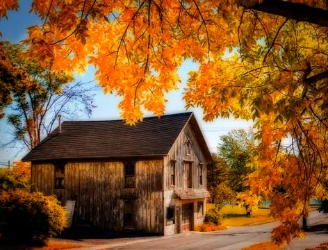 Rustic barn Foto stock
