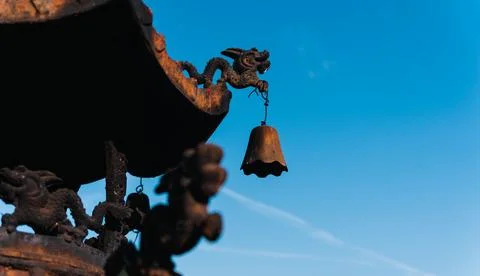 Rustic Bell Tower bell tower rusted metal intricate details historical Stock Photos
