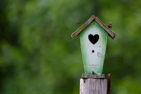 Rustic birdhouse Stock Photos