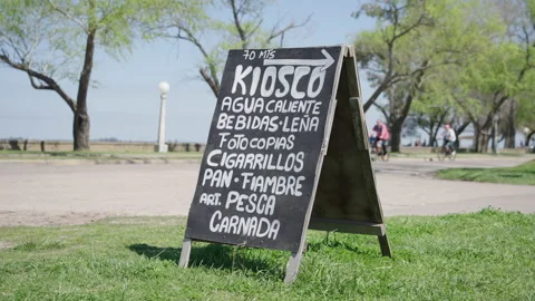 Rustic blackboard sign Stock Footage 170726445