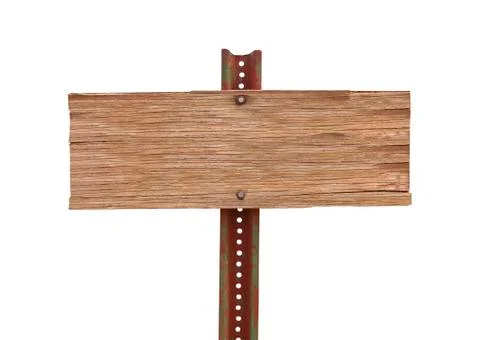Rustic blank wood sign Stock Photos