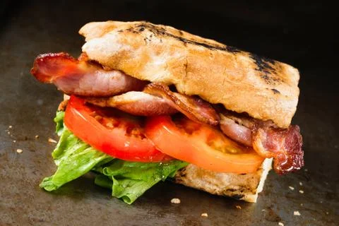 Rustic blt sandwich Stock Photos
