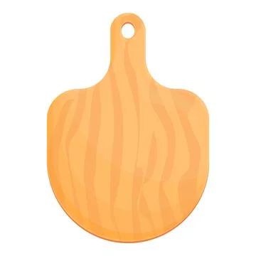 Rustic board icon cartoon vector. Wooden kitchen Stock Illustration