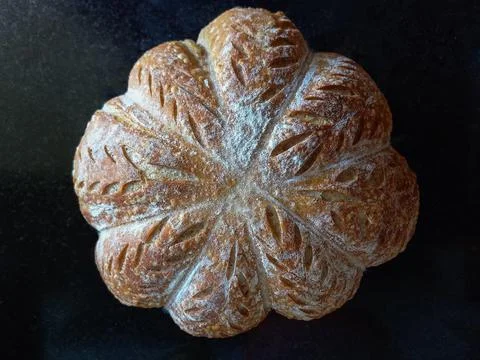 Rustic bread with natural fermentation 스톡 사진