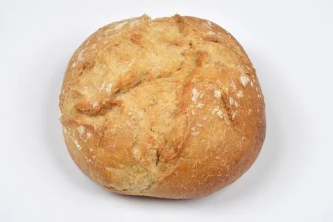 Rustic Bread Roll Isolated.. Stock Photos