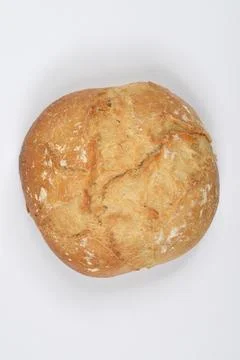 Rustic Bread Roll Isolated.. Stock Photos