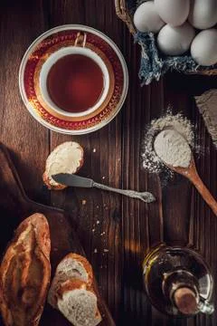 Rustic breads Stock Photos