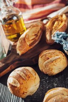Rustic breads Stock Photos