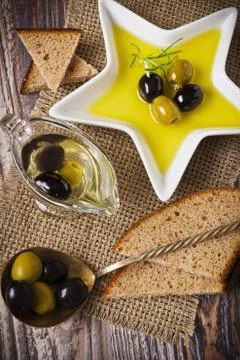 Rustic breakfast 스톡 사진