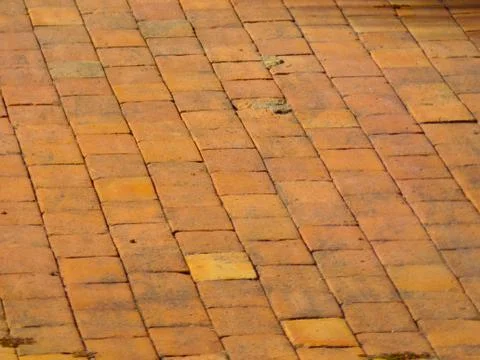 Rustic brick floor background Stock Photos