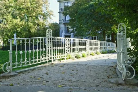 Rustic bridge. Stock Photos