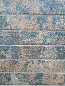 Rustic brown and dark grey textured brick wall pattern with texture background Stock Photos