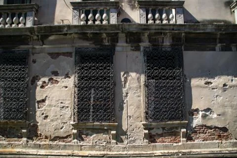 Rustic building in Venice Stock Photos