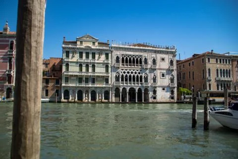 Rustic building in Venice Foto stock
