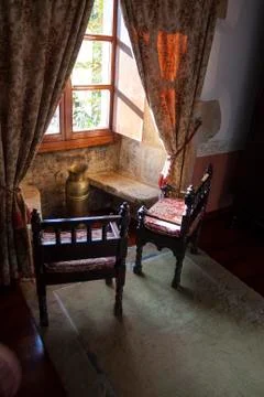 Rustic chairs Stock Photos