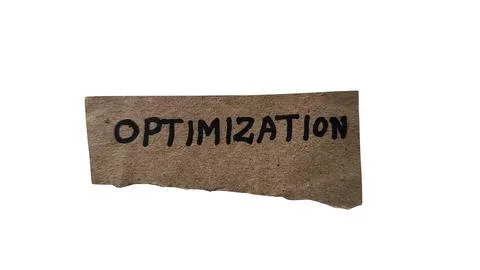 Rustic chalkboard sign with word optimization 스톡 일러스트