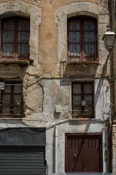 Rustic Charm of Aged Architecture Stock-Fotos