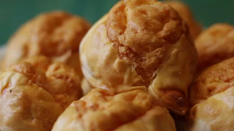 Rustic with cheese. Typical panzerotti from southern Italy Stock Footage 153804484