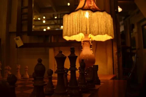 Rustic Chessboard Foto stock