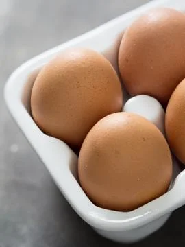 Rustic chicken egg Stock Photos