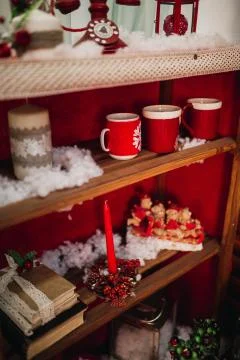 Rustic Christmas Decoration Stock Photos