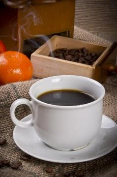 Rustic coffee grinder Stock Photos