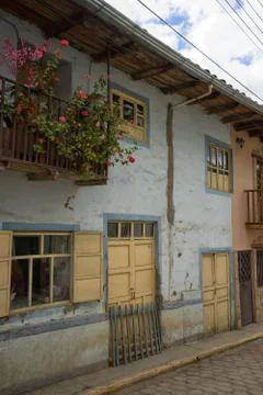 Rustic colonial architecture Stock Photos