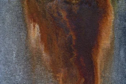 Rustic concrete with heavy rust patterns and cracks. High quality texture and Foto stock