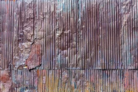 Rustic Corrugated Metal Texture Stock-Fotos