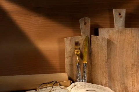 Rustic cuisine background Stock Photos