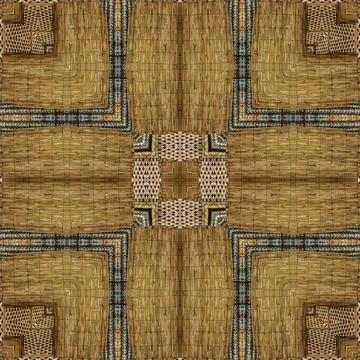 Rustic decorative oak wood pattern as plywood print ideas Illustrazione stock