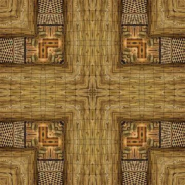 Rustic decorative oak wood pattern as plywood print ideas Stock Illustration