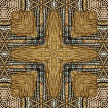 Rustic decorative oak wood pattern as plywood print ideas 库存插图