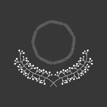Rustic decorative style Illustrazione stock