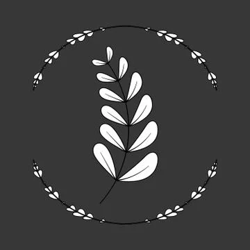 Rustic decorative style Illustrazione stock