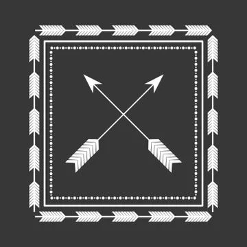 Rustic decorative style Illustrazione stock