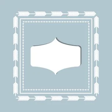 Rustic decorative style Illustrazione stock