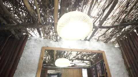 Rustic design bathroom view Stock Footage 260366367