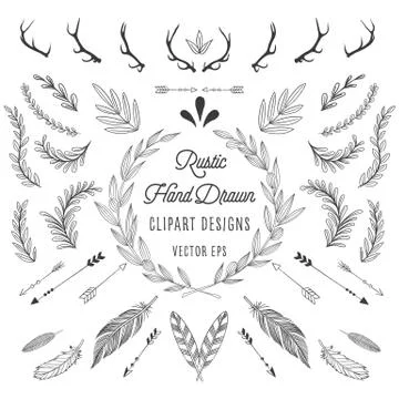 Rustic Designs Stock Illustration
