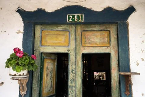 Rustic door detail Stock Photos