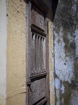 Rustic door panels Stock Photos