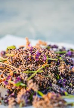Rustic Dried Lavender Stock Photos