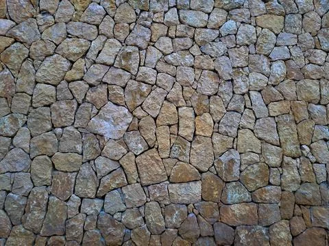 Rustic Dry Stone Wall Texture Stock Photos