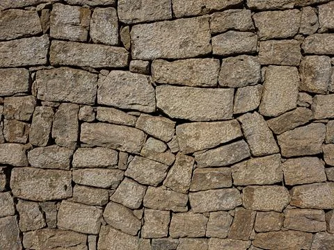 Rustic Dry Stone Wall Texture Stock Photos