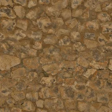Rustic Earth Tones Stone Wall Texture Stock Photos