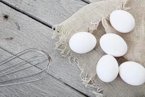 Rustic egg styling Stock Photos